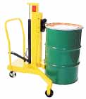 Once the drum is lowered back onto the cart, the handle can be slotted back into place on the drum caddy, and then it is a simple matter to push the drum around the workplace to where it is most required 