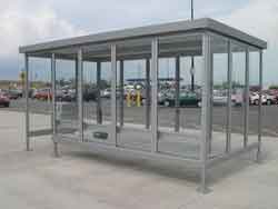 While a simple bus stop shelter that keeps the wind and rain off passengers while they are waiting is generally sufficient to ensure that passengers are not inconvenienced by the service