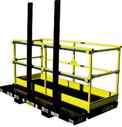Forklift work platforms are used both indoors and outdoors for a variety of tasks, many of which can only be accessed with a smaller platform designed to fit into hard-to-reach places.