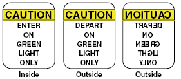 Dock loading traffic lights signs have red and green lights that help avoid accidents and injuries by providing clear communication between dock loading workers and truck drivers. 