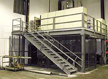 A mezzanine storage platform is a great way of creating usable space without impacting on the amount of available room at ground level. 