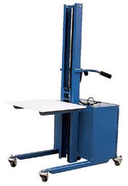 One of the more remarkable benefits of Easy Rack�s steel ergonomic material handling lift is lightweight that translates to quiet, easy maneuverability. 