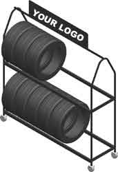 Easy Rack will custom build you an automobile and truck tire storage rack designed to fit your available storage requirements. All tire storage racks are manufactured in our shop located in Houston, Texas 
